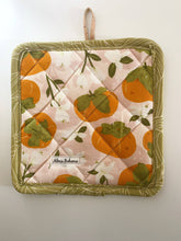 Load image into Gallery viewer, Alma Boheme Handmade - Citrus Bloom Cork and Cotton Potholder (no pocket)