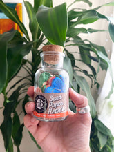 Load image into Gallery viewer, Alma Boheme Handmade - Medicinal Herb Tea Mix Seeded 10 Paper Hearts in Glass Jar