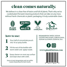 Load image into Gallery viewer, Plantiful Clean - Multisurface Cleaner Concentrated Refill: Basil & Lime