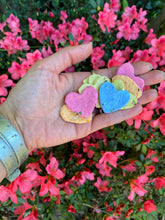 Load image into Gallery viewer, Alma Boheme Handmade - Wildflower Seed Paper Hearts in glass jar with cork lid