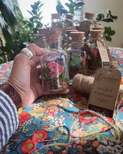 Load image into Gallery viewer, Alma Boheme Handmade - Wildflower Seed Paper Hearts in glass jar with cork lid
