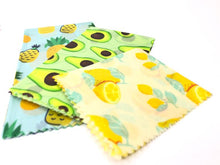 Load image into Gallery viewer, Vegan Wax Food Wraps 3-pack
