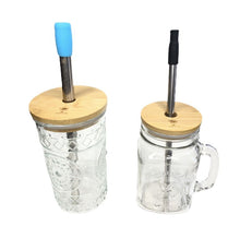 Load image into Gallery viewer, Wide Mouth Bamboo Mason Jar Lids