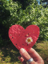 Load image into Gallery viewer, Alma Boheme Handmade - Seeded Wildflower Paper Heart
