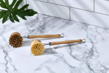Load image into Gallery viewer, Desesh - Long Handle Wood &amp; Metal Dish Brush (Plastic Free)
