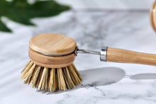Load image into Gallery viewer, Desesh - Long Handle Wood &amp; Metal Dish Brush (Plastic Free)

