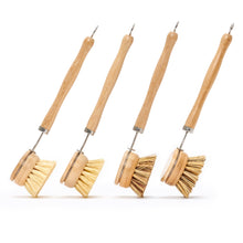 Load image into Gallery viewer, Desesh - Long Handle Wood &amp; Metal Dish Brush (Plastic Free)
