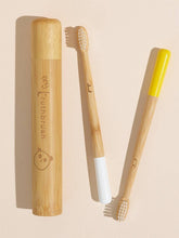 Load image into Gallery viewer, Truthbrush LLC - Sunshine Yellow Tiny Truthbrush with soft bristles
