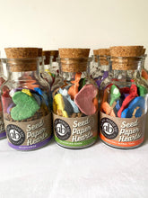Load image into Gallery viewer, Alma Boheme Handmade - Medicinal Herb Tea Mix Seeded 10 Paper Hearts in Glass Jar
