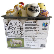 Load image into Gallery viewer, Ethical Global - Solid Colors - 100% Wool Dryer Balls - W.F.T.O. Certified : Rose
