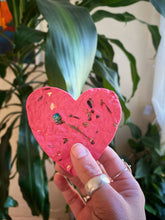 Load image into Gallery viewer, Alma Boheme Handmade - Seeded Wildflower Paper Heart
