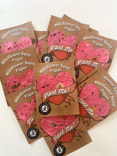 Load image into Gallery viewer, Alma Boheme Handmade - Seeded Wildflower Paper Heart
