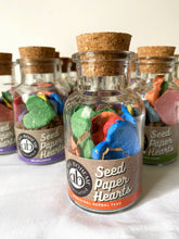 Load image into Gallery viewer, Alma Boheme Handmade - Medicinal Herb Tea Mix Seeded 10 Paper Hearts in Glass Jar
