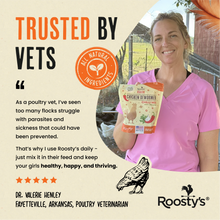 Load image into Gallery viewer, Roosty's - Flock Armor | Daily Chicken Dewormer | Flock Gut Support: 3-7 Birds (1lb supply)

