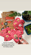 Load image into Gallery viewer, Alma Boheme Handmade - Seeded Wildflower Paper Heart
