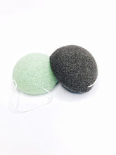 Load image into Gallery viewer, Konjac Sponge Biodegradable - Charcoal | Eco Friendly Gift | Zero Waste | Vegan
