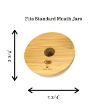 Load image into Gallery viewer, Standard Mouth Bamboo Mason Jar Lids
