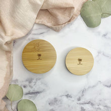 Load image into Gallery viewer, WIDE Solid Bamboo Mason Jar Lids

