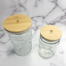 Load image into Gallery viewer, WIDE Solid Bamboo Mason Jar Lids
