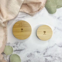 Load image into Gallery viewer, Standard SOLID Bamboo Mason Jar Lids
